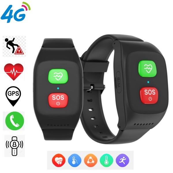 ساعة ذكية للمسنين بتقنية 4G مع - مراجعة Fall Detection Watch وسعره
