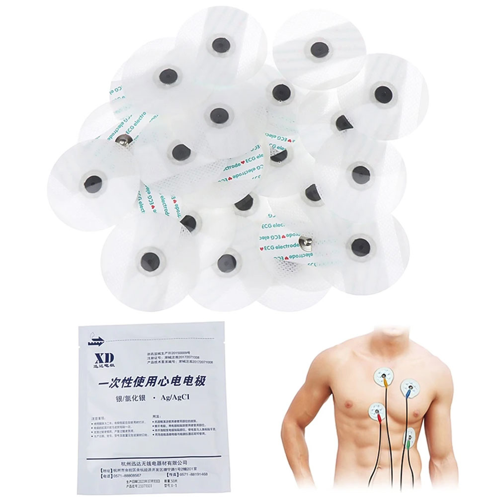 50-500 قطعة من ملحقات القطب ال - مراجعة Ecg Patch Monitor وسعره
